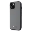 DKNY PU Leather Silver Metal Logo Magsafe tok iPhone 14 készülékhez szürke