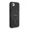 Guess PU Leather 4G Colored Ring Strap MagSafe tok iPhone 16e/17e készülékhez fekete