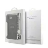 Guess PU Leather 4G Colored Ring Strap MagSafe tok iPhone 16e/17e készülékhez fekete