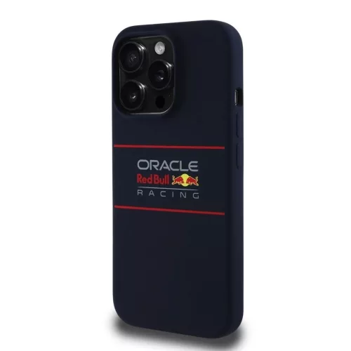 Red Bull szilikon Horizontal Logo MagSafe tok iPhone 14 Pro készülékhez tengerészkék