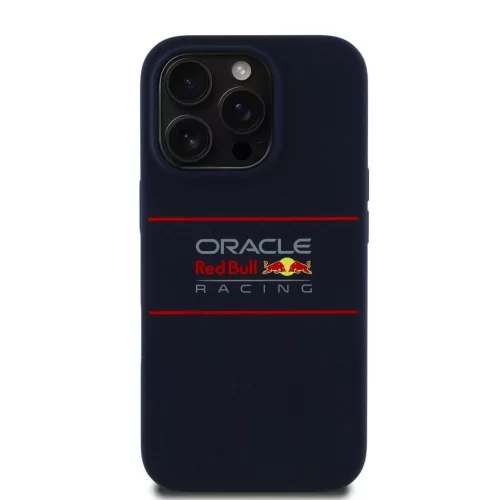 Red Bull szilikon Horizontal Logo MagSafe tok iPhone 14 Pro készülékhez tengerészkék