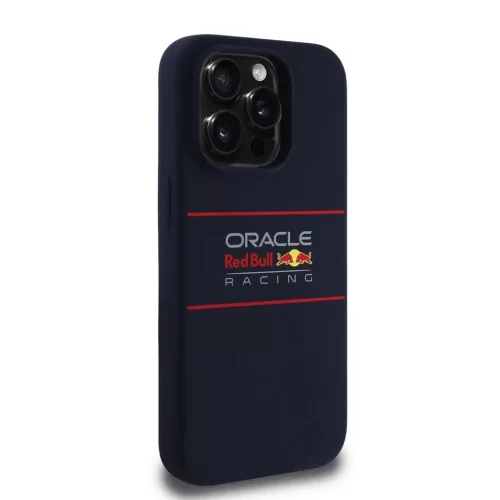 Red Bull szilikon Horizontal Logo MagSafe tok iPhone 14 Pro készülékhez tengerészkék