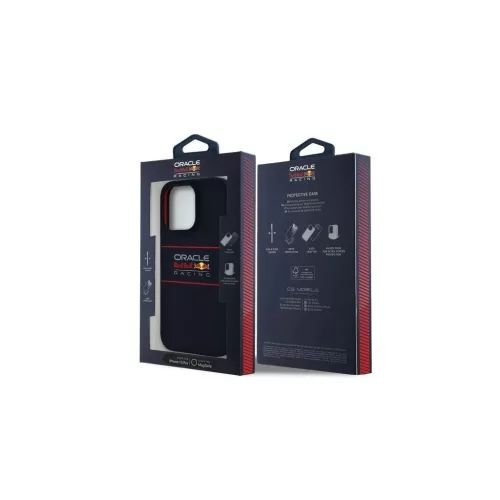 Red Bull szilikon Horizontal Logo MagSafe tok iPhone 14 Pro készülékhez tengerészkék