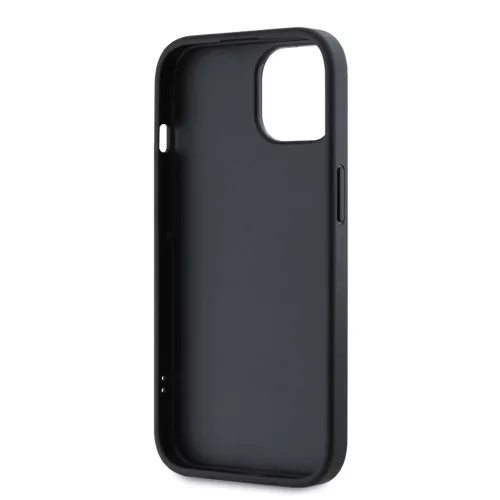 Karl Lagerfeld PU Saffiano Athleisure Stripe and Strap tok iPhone 15 készülékhez rózsaszín