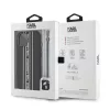 Karl Lagerfeld PU Saffiano Athleisure Stripe and Strap tok iPhone 15 készülékhez rózsaszín