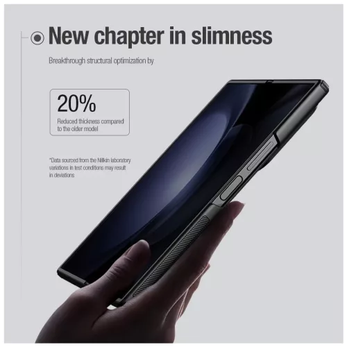 Nillkin Super Frosted FOLD mágneses hátsó tok Samsung Galaxy Z Fold 6 készülékhez fekete