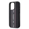 Karl Lagerfeld PU Saffiano Athleisure Stripe and Strap tok iPhone 15 Pro készülékhez rózsaszín