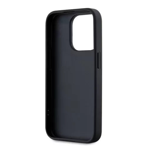 Karl Lagerfeld PU Saffiano Athleisure Stripe and Strap tok iPhone 15 Pro készülékhez rózsaszín