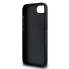 Guess PU Grained 4G Metal Logo tok iPhone 16e készülékhez fekete