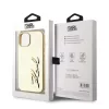 Karl Lagerfeld Wrinkled PU Signature Logo tok iPhone 15 készülékhez arany