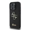 Guess PU Fixed Glitter 4G Metal Logo tok iPhone 16 Pro Max készülékhez fekete
