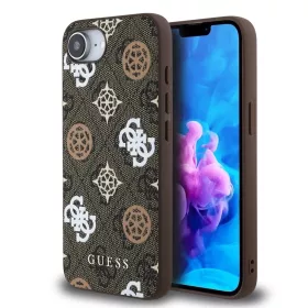   Guess PU 4G Peony MagSafe tok iPhone 16e/17e készülékhez barna