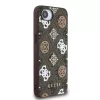 Guess PU 4G Peony MagSafe tok iPhone 16e készülékhez barna