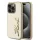 Karl Lagerfeld Wrinkled PU Signature Logo tok iPhone 15 Pro Max készülékhez, arany