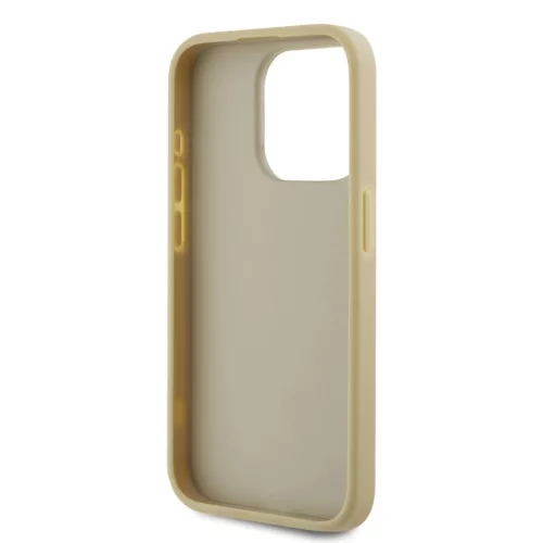 Karl Lagerfeld Wrinkled PU Signature Logo tok iPhone 15 Pro Max készülékhez, arany