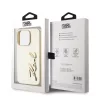Karl Lagerfeld Wrinkled PU Signature Logo tok iPhone 15 Pro Max készülékhez, arany