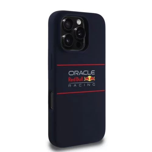 Red Bull Silicone Horizontal Logo MagSafe tok iPhone 16 Pro Max készülékhez tengerészkék