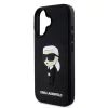 Karl Lagerfeld 3D Rubber Ikonik tok for iPhone 16 készülékhez fekete