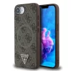 Guess PU 4G Strass Triangle Metal Logo MagSafe tok iPhone 16e/17e készülékhez barna