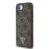 Guess PU 4G Strass Triangle Metal Logo MagSafe tok iPhone 16e/17e készülékhez barna