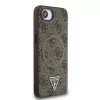 Guess PU 4G Strass Triangle Metal Logo MagSafe tok iPhone 16e/17e készülékhez barna