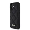 Guess PU Leather Quilted tok iPhone 16 készülékhez fekete