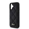 Guess PU Leather Quilted tok iPhone 16 készülékhez fekete
