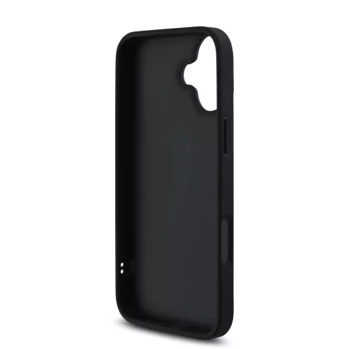 Guess PU Leather Quilted tok iPhone 16 készülékhez fekete