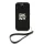 DKNY PU Leather Stack Logo csuklópántos tok iPhone 16 Pro készülékhez fekete