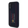 Red Bull szilikon Vertical Logo MagSafe tok iPhone 16 készülékhez tengerészkék