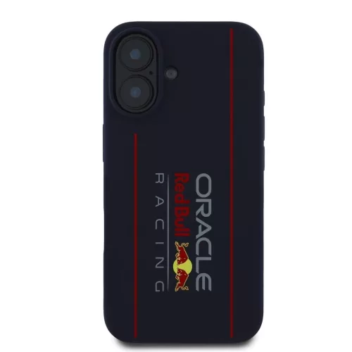 Red Bull szilikon Vertical Logo MagSafe tok iPhone 16 készülékhez tengerészkék