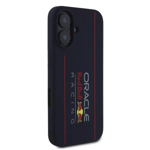 Red Bull szilikon Vertical Logo MagSafe tok iPhone 16 készülékhez tengerészkék