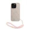 Guess PU Leather 4G Colored Ring Strap MagSafe tok iPhone 16 Pro Max készülékhez rózsaszín