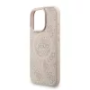 Guess PU Leather 4G Colored Ring Strap MagSafe tok iPhone 16 Pro Max készülékhez rózsaszín