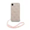 Guess PU Leather 4G Colored Ring Strap MagSafe tok iPhone 16e/17e készülékhez rózsaszín