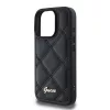 Guess PU bőr quilted tok iPhone 16 Pro Max készülékhez fekete