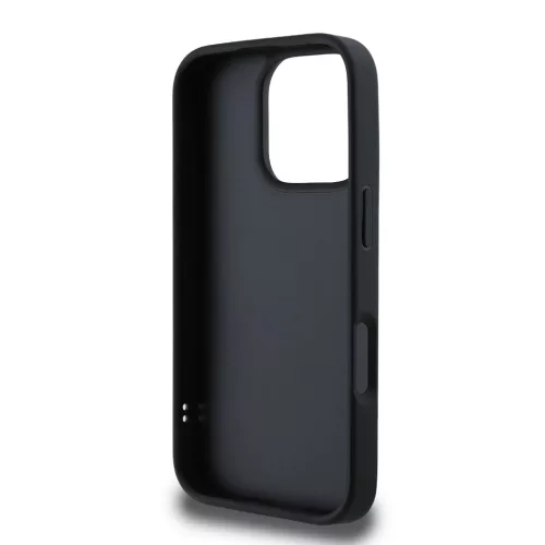 Guess PU bőr quilted tok iPhone 16 Pro Max készülékhez fekete