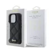 Guess PU bőr quilted tok iPhone 16 Pro Max készülékhez fekete