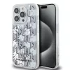 Karl Lagerfeld Liquid Glitter Monogram Gradient tok iPhone 14 Pro Max készülékhez fehér
