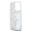 Karl Lagerfeld Liquid Glitter Monogram Gradient tok iPhone 14 Pro Max készülékhez fehér