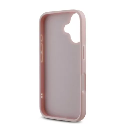 Guess PU bőr párnázott tok iPhone 16 készülékhez rózsaszín