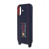Red Bull Silicone Vertical Logo MagSafe tok + vállpánt iPhone 16 készülékhez tengerészkék