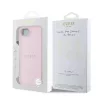 Guess PU Grained Classic Logo MagSafe tok iPhone 16e készülékhez rózsaszín