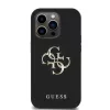 Guess PU Grained 4G Metal Logo tok iPhone 13 Pro készülékhez fekete