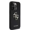 Guess PU Grained 4G Metal Logo tok iPhone 13 Pro készülékhez fekete