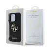 Guess PU Grained 4G Metal Logo tok iPhone 13 Pro készülékhez fekete