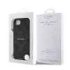Guess PU bőr 4G Colored Ring MagSafe tok iPhone 16e/17e készülékhez fekete