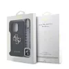 Guess PU 4G Metal Logo Strap tok iPhone 15 Pro Max készülékhez fekete