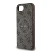 Guess PU bőr 4G Colored Ring MagSafe tok iPhone 16e készülékhez barna