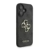 Guess PU 4G Metal Logo Strap tok iPhone 16 készülékhez fekete